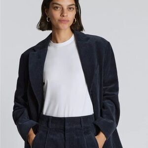 Everlane Dark Blue Corduroy Blazer